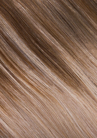 Cool Brown/Dirty Blonde (17/18) Clip-In Hair Extensions