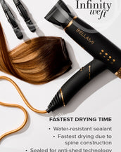 BELLAMI Professional Infinity Weft 16" 60g Dark Chestnut Brown #10 Natural Hair Extensions