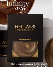 BELLAMI Professional Infinity Weft | 24" 90g Chestnut Brown #6 Natural Hair Extensions