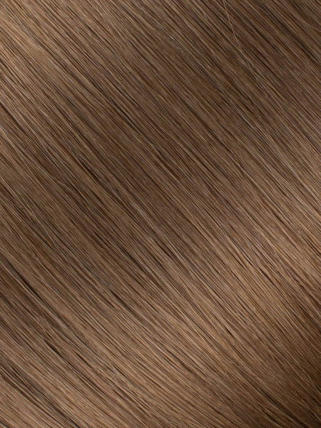 BELLAMI Professional Silk Seam™ | 140g 16" Ash Brown (8) Natural Clip-In Hair Extensions