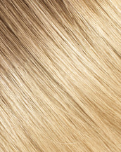 BELLAMI Silk Seam 260g 24" Ash Brown/Honey Blonde (8/20/24/60) Rooted Clip-In Hair Extensions