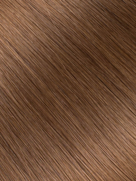 BELLAMI Professional Silk Seam | 50g 20" Volumizing Weft Chestnut Brown (6) Natural Clip-In Hair Extension