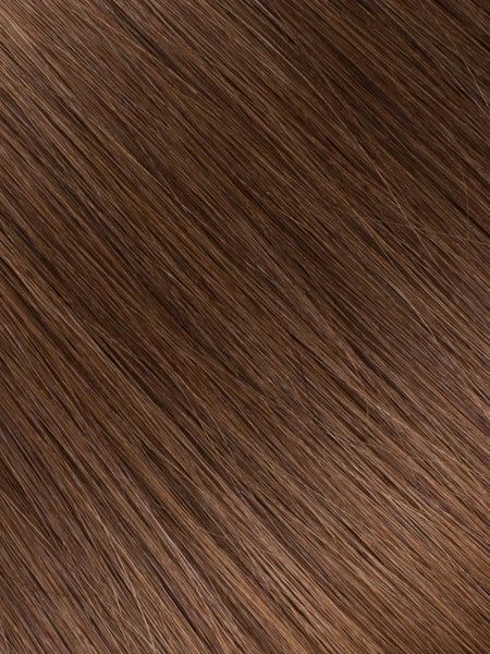 BELLAMI Professional Silk Seam | 50g 20" Volumizing Weft Chocolate Brown (4) Natural Clip-In Hair Extension