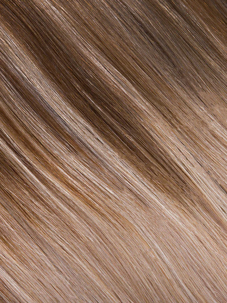 BELLAMI Silk Seam 180g 20" Cool Brown/Dirty Blonde (17/18) Highlight Clip-In Hair Extensions