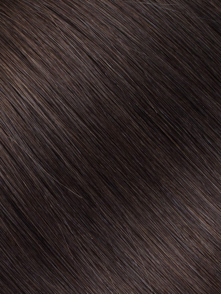 BELLAMI Silk Seam 50g 18" Volumizing Weft Mochachino Brown (1C) Natural Clip-In Hair Extensions