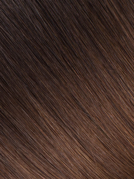 BELLAMI Professional Flex Weft 20" 145g Mochachino Brown/Chestnut Brown #1C/#6 Ombre Hair Extensions