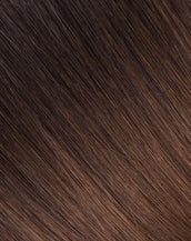 BELLAMI Professional Infinity Weft 24" 90g Mochachino Brown/Chestnut Brown #1C/#6 Ombre Hair Extensions