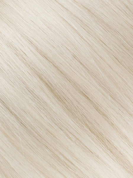 BELLAMI Professional Silk Seam™ | 50g 18" Volumizing Weft Platinum Blonde (80) Natural Clip-In Hair Extensions