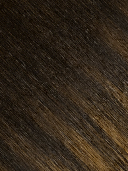 BELLAMI Professional Flex Weft | 16" 120g Sunlit Cocoa #1C/4/6 Hybrid Blend Hair Extensions