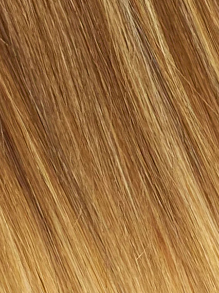 BELLAMI Silk Seam 50g 20" Volumizing Weft Warm Brown/Honey Blonde (17/24) Ombre Clip-In Hair Extension