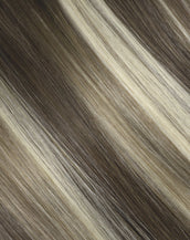 BELLAMI Silk Seam™ 260g 24" White Mocha Rooted Highlight Hair Extensions