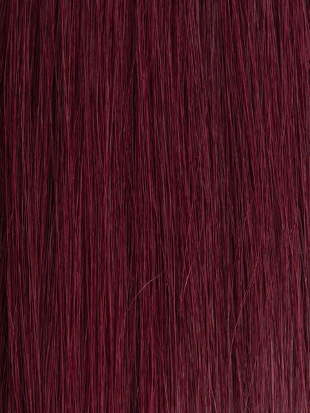 BELLAMI Silk Seam 65g 26" Volumizing Weft Straight Mulberry Wine Natural Clip-In Hair Extension