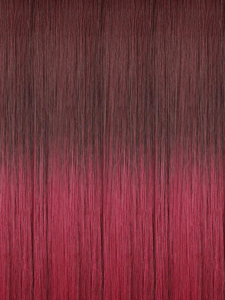 BELLAMI Professional Hand-Tied Weft | 18" 64g Raspberry Sorbet #520/#580 Sombre Hair Extensions