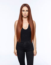 BELLAMI Professional Silk Seam™ | 26" 360g Spiced Crimson Natural Clip-In Hair Extensions