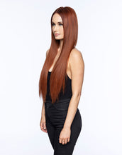 BELLAMI Silk Seam 26" 360g Spiced Crimson Natural Clip-In Hair Extensions