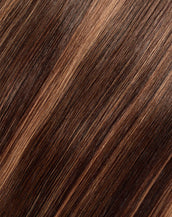 BELLAMI Professional Silk Seam™ | 26" 360g Dark Honey Cocoa Highlight Clip-In Hair Extensions