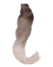 BELLAMI Silk Seam 260g 24" White Mocha Balayage Clip-In Hair Extensions